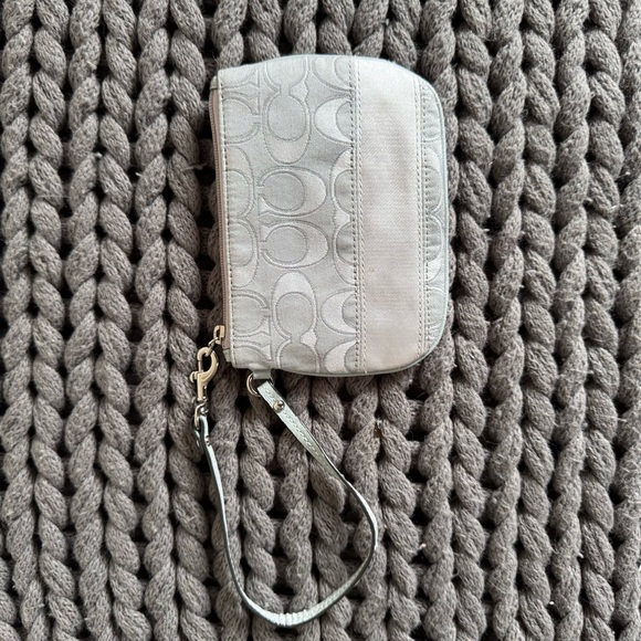 Coach Gray Wristlet - Picture 3 of 6